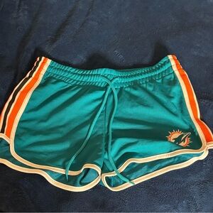 NFL TeamApparel Miami Dolphins Teal and Orange Women's Athletic Shorts